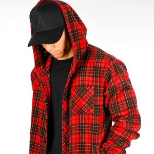 RED Young L.A. “431 HOODED FLANNEL”  XL